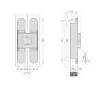 3D Adjustable Concealed Door Hinges - Imagen 4