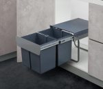 Ball-Bearing Double Waste bin