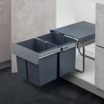 Ball-Bearing Double Waste bin